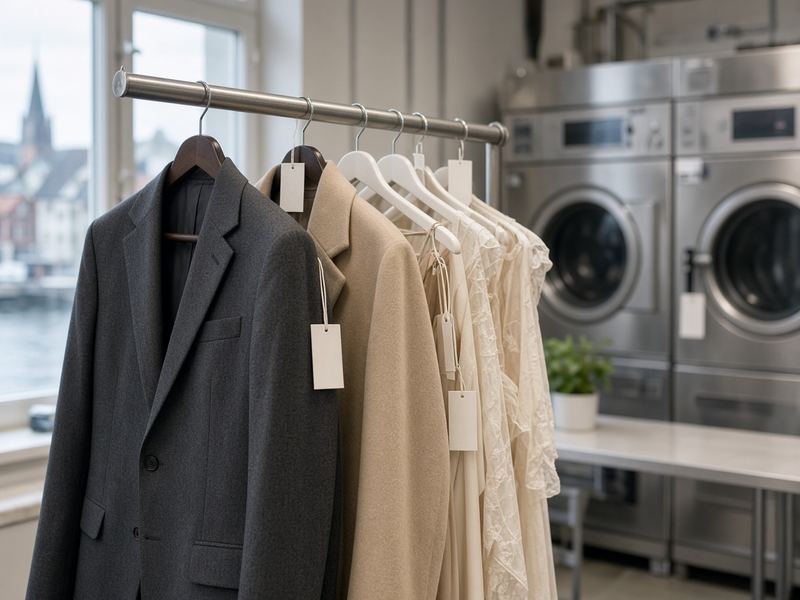 Dry cleaning at Magic Raven Laundry